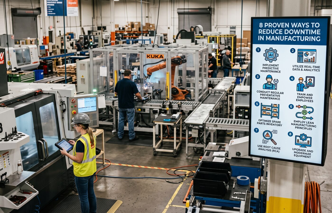 8 Proven Ways to Reduce Downtime in Manufacturing